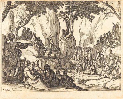 San Giovanni predica nel deserto da Jacques Callot