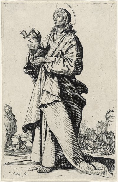 San Giovanni Evangelista da Les Grands Apôtres, 1631 da Jacques Callot