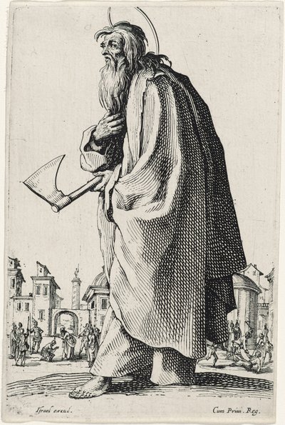 San Taddeo o San Giuda da Les Grands Apôtres, 1631 da Jacques Callot