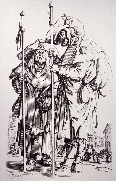 Santiago de Compostela (incisione) da Jacques Callot