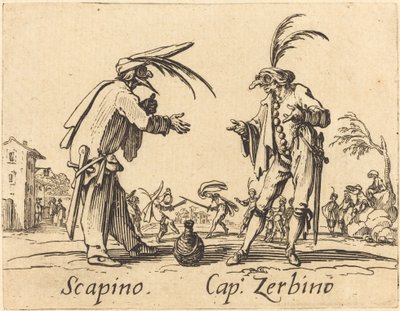 Scapino e Cap. Zerbino da Jacques Callot