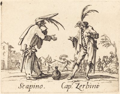 Scapino e Cap. Zerbino da Jacques Callot