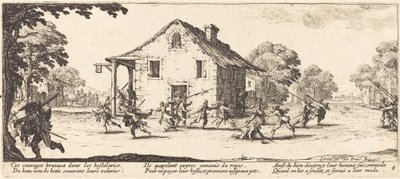 Scena di saccheggio da Jacques Callot