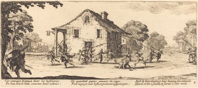 Scena di saccheggio da Jacques Callot