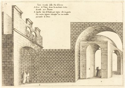 Seconda parte della Via Dolorosa da Jacques Callot