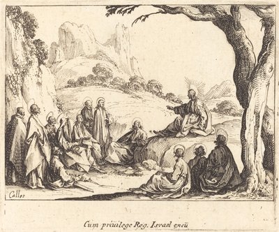 Il sermone sul monte da Jacques Callot