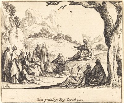 Sermone sul monte, 1635 da Jacques Callot