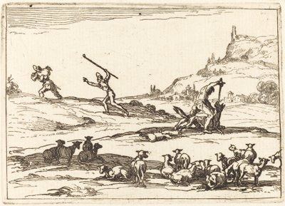 Pastori che Difendono i loro Greggi da Jacques Callot