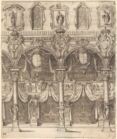 Navata laterale di San Lorenzo, Firenze da Jacques Callot
