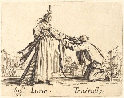 Signa. Lucia e Trastullo da Jacques Callot