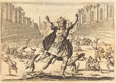 Scaramuccia in un circo romano da Jacques Callot