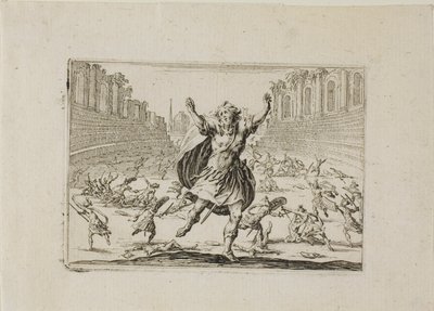 Scontro nel circo, da I Capricci da Jacques Callot