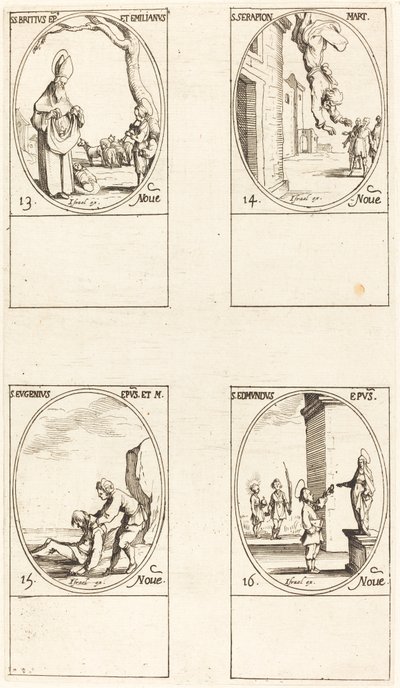 San Brizio; San Serapione; San Eugenio; San Edmondo da Jacques Callot