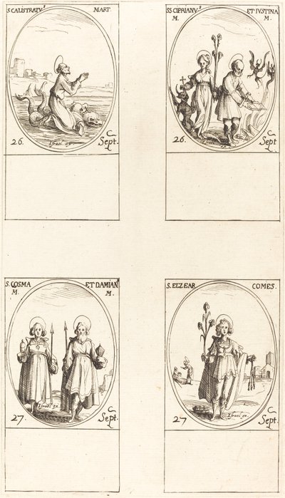 San Calistrato; Santi Cipriano e Giustina; Santi Cosma e Damiano; Sant