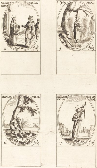 Santa Elisabetta del Portogallo; Santa Zoe; Isaia, Profeta; Sant