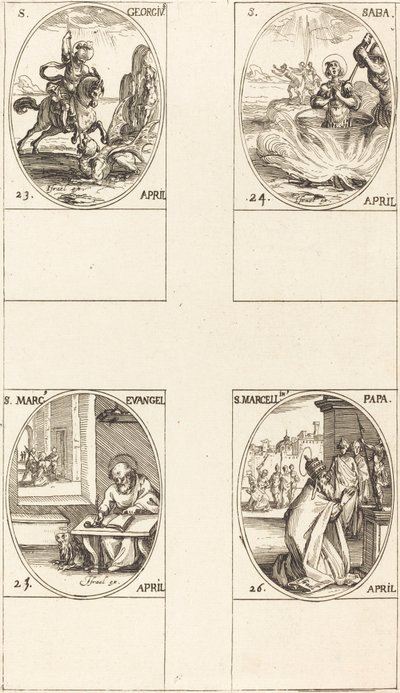 San Giorgio; San Saba; San Marco, Evangelista; San Marcellino da Jacques Callot