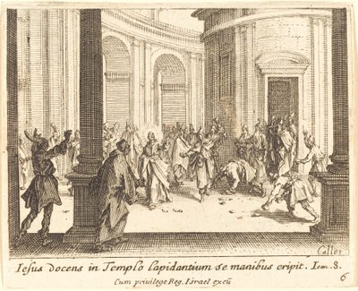 Lapidazione di Gesù da Jacques Callot