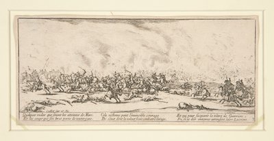 La battaglia, da Le miserie e i disastri della guerra da Jacques Callot