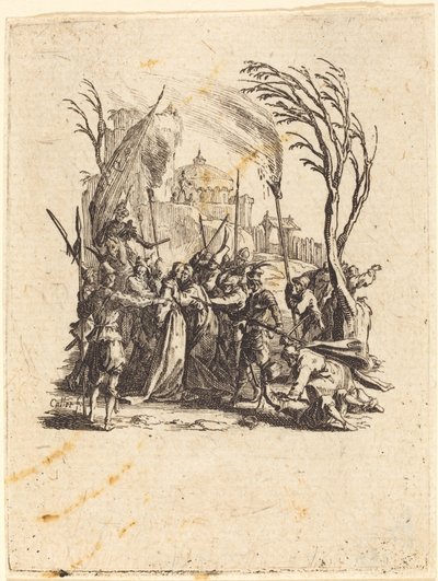 Il tradimento, c. 1624-1625 da Jacques Callot