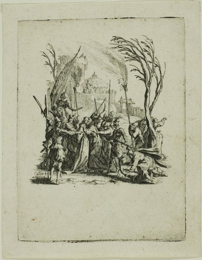 Il Tradimento, dalla Piccola Passione da Jacques Callot