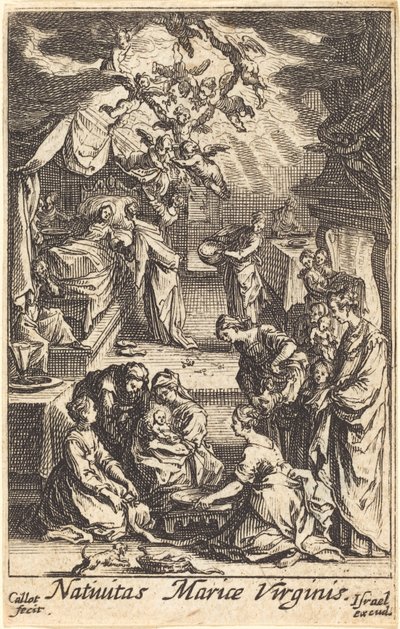 La nascita della Vergine da Jacques Callot