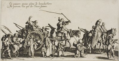I boemi in marcia: la retroguardia, dai Boemi da Jacques Callot
