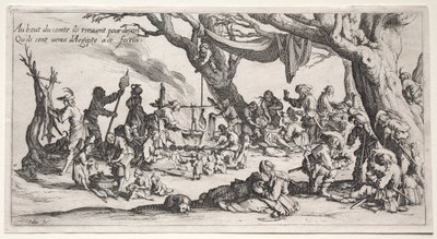 I boemi: Il luogo di sosta: La festa dei boemi da Jacques Callot
