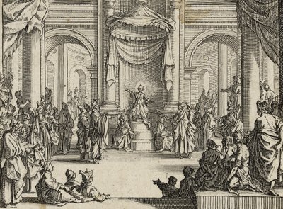 Il giovane Gesù tra i dottori, 1635 da Jacques Callot