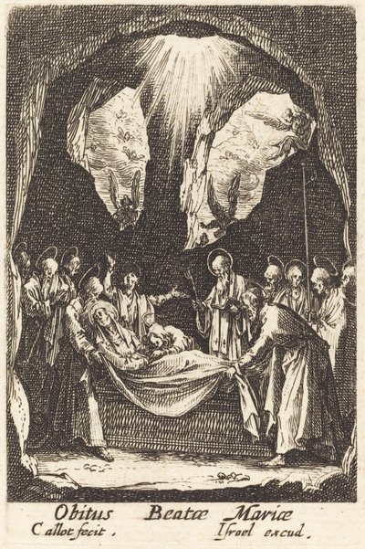 La sepoltura della Vergine da Jacques Callot