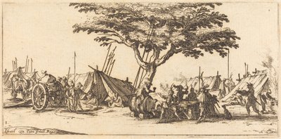 Il campo, c. 1633 da Jacques Callot