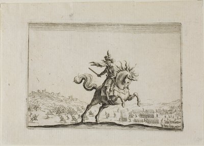 Il comandante a cavallo, da I Capricci da Jacques Callot