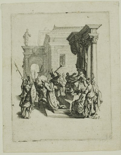 La condanna a morte, da La piccola passione da Jacques Callot