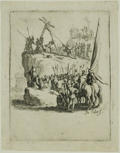 La crocifissione, da La piccola passione da Jacques Callot