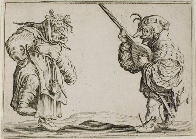 I ballerini con il liuto, da I Capricci da Jacques Callot