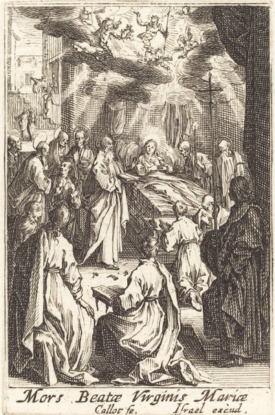 La morte della Vergine da Jacques Callot