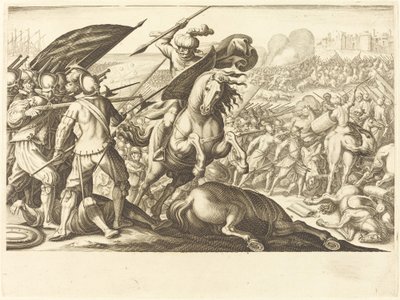 La sconfitta della cavalleria turca, c. 1614 da Jacques Callot