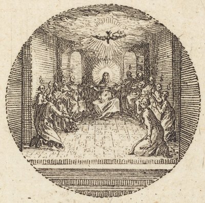 La discesa della colomba santa da Jacques Callot