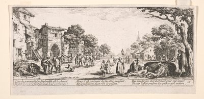 Il morente lungo la strada da Jacques Callot