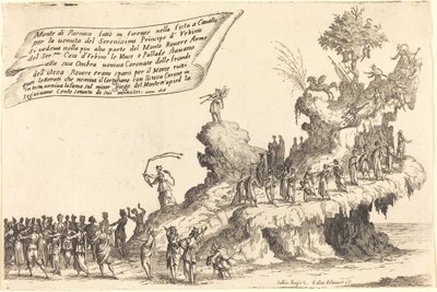 Il carro di Monte Parnaso da Jacques Callot