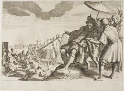 Il Granduca Fortifica il Porto di Livorno, dalla Vita di Ferdinando I de