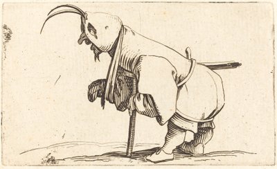 Il mendicante incappucciato da Jacques Callot