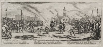 Le grandi miserie della guerra: Il rogo da Jacques Callot