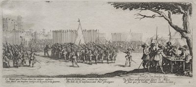 Le grandi miserie della guerra: Arruolamento delle truppe da Jacques Callot