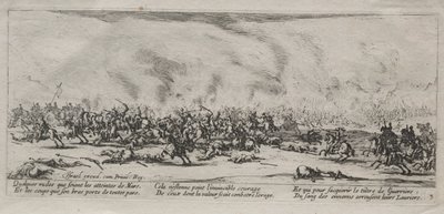 Le Grandi Miserie della Guerra: La Battaglia, 1633 da Jacques Callot