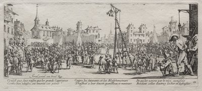 Le grandi miserie della guerra: la strappado da Jacques Callot