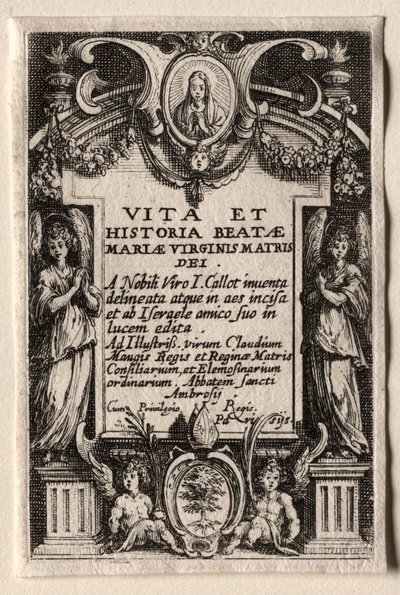 La vita della Vergine da Jacques Callot
