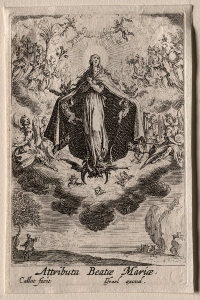 La vita della Vergine: Gli attributi della Vergine da Jacques Callot