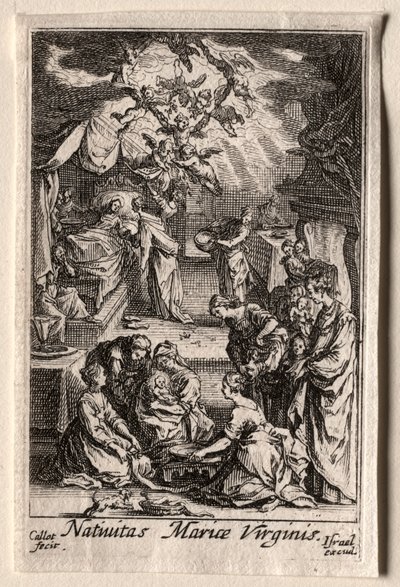 La vita della Vergine: La nascita della Vergine da Jacques Callot