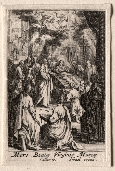 La vita della Vergine: La morte della Vergine da Jacques Callot