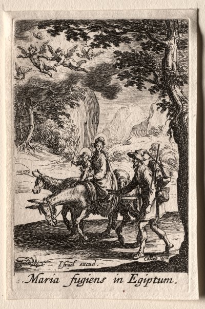 La vita della Vergine: La fuga in Egitto da Jacques Callot